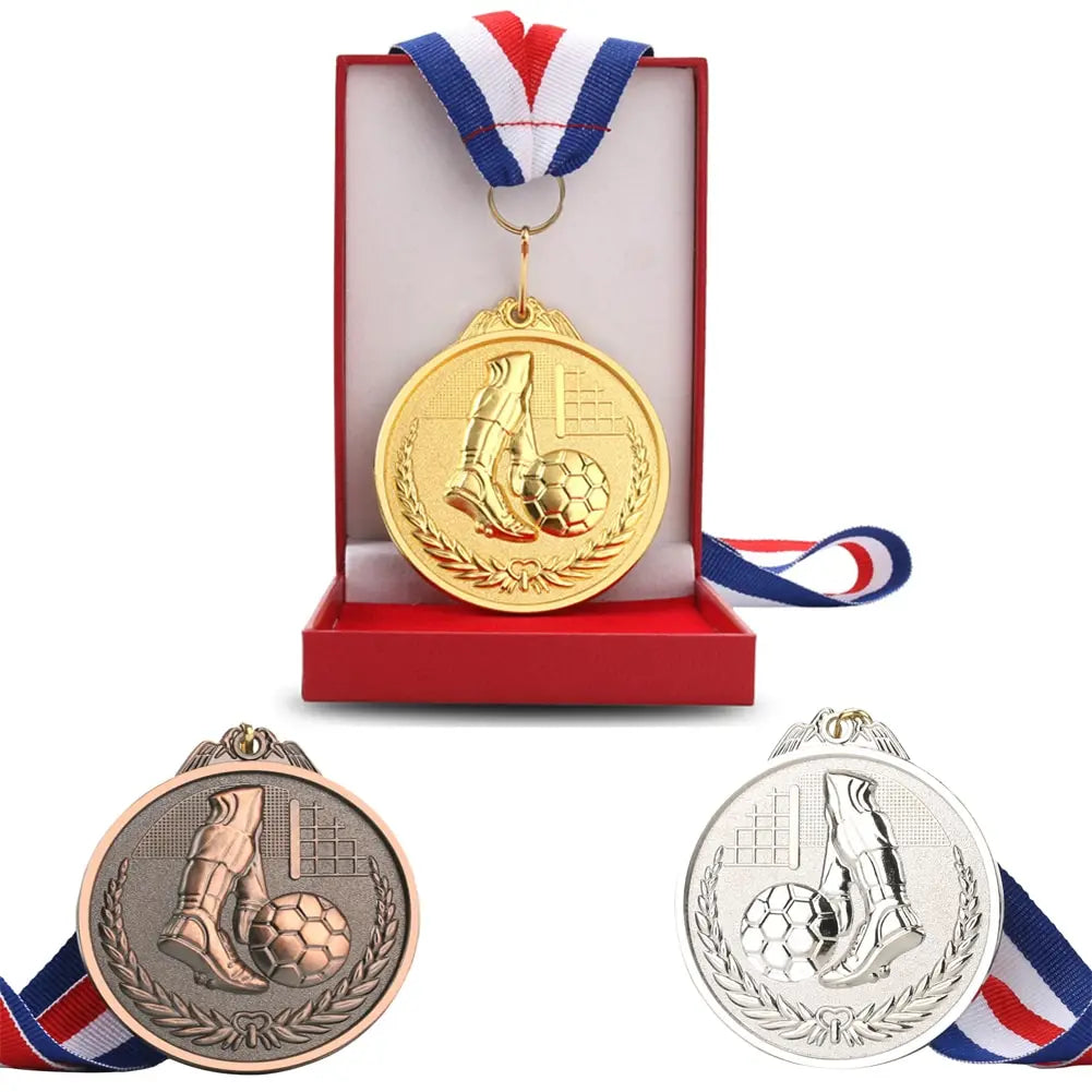 Custom Enamel 3D Logo Gold Silver Bronze Award Medal Winner Reward Football Competition Prizes Award Medal Sport Medal