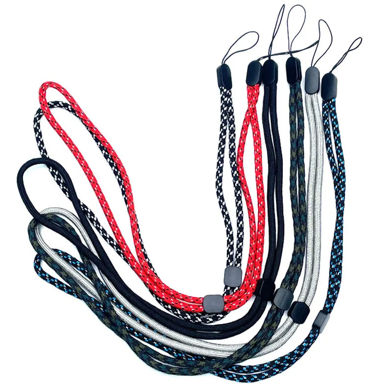 Wholesale Accept Custom Adjustable Neck Rope Strap Round Cord Lanyard for ID Card Holder Mobile