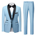 2024  New Grooms Men Wedding Suits  Shawl Lapel Groom Tuxedos Suit for  3 Pieces Suit Vest Pant