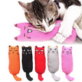 Wholesale Funny Durable Breathable Rustle Sound Catnip Toy Cute Cat Chew Toys Teeth Grinding Cat Plush Thumb Pillow