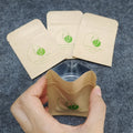 Custom Logo Heat Seal 3 Side Seal Flat Kraft Paper Aluminum Foil Pouch Bag for Tea Sachet Packaging