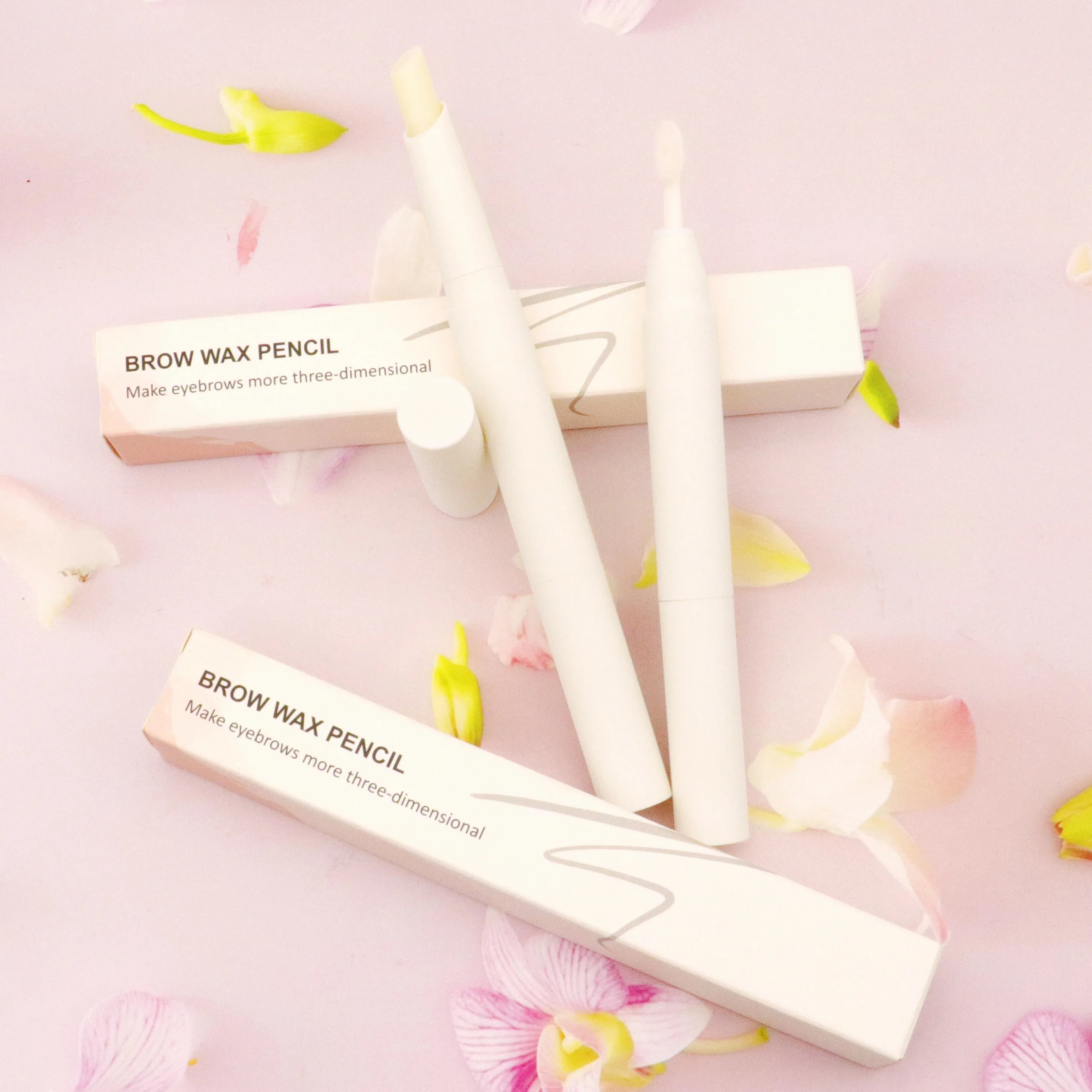New Arrival Waterproof 3D Wild Eyebrow Soap Pen With Brush Vegan Gel Brow Styling Wax Pencil Fixing Private Label