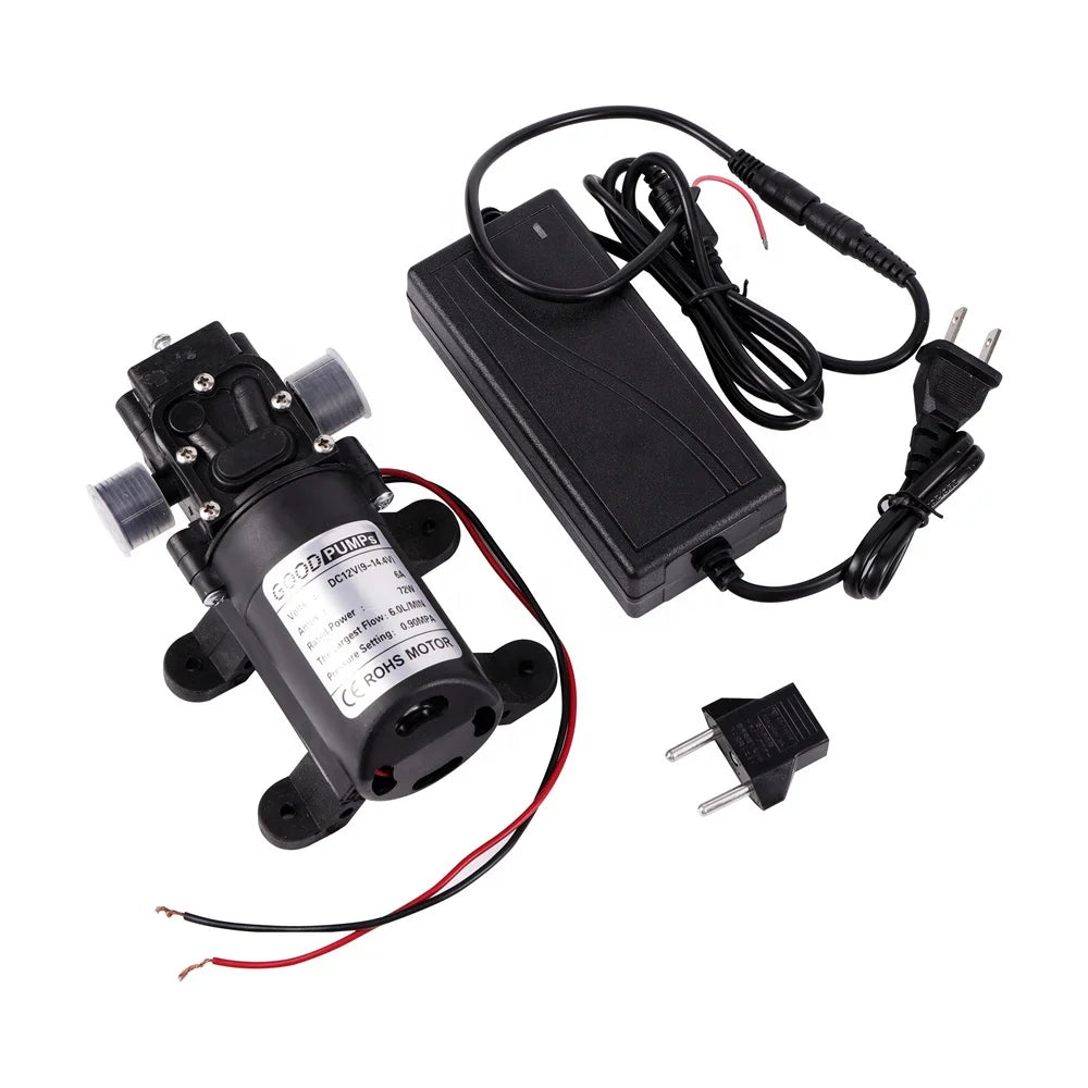 Garden Agricultural DC12V 72W Micro Water Pump Electric Self Priming Diaphragm Sprayer Pump