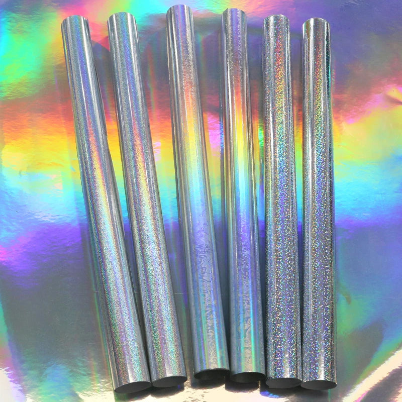 Wholesale Poster Materials Eco Solvent Inkjet Printing Self Adhesive Rainbow Holographic Printable Vinyl Roll