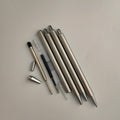Stainless Steel Resin Epoxy Glittering PU Jeans Cloth Cover Blank Click  Wooden Pen Making Part Turning Woodturning Pen Kits Diy