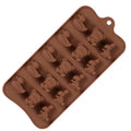 Silicone Chocolate Making Tools DIY for Kids Chocolate Molds Animal Designs 15 Cells Food Grade Material Baking Tools