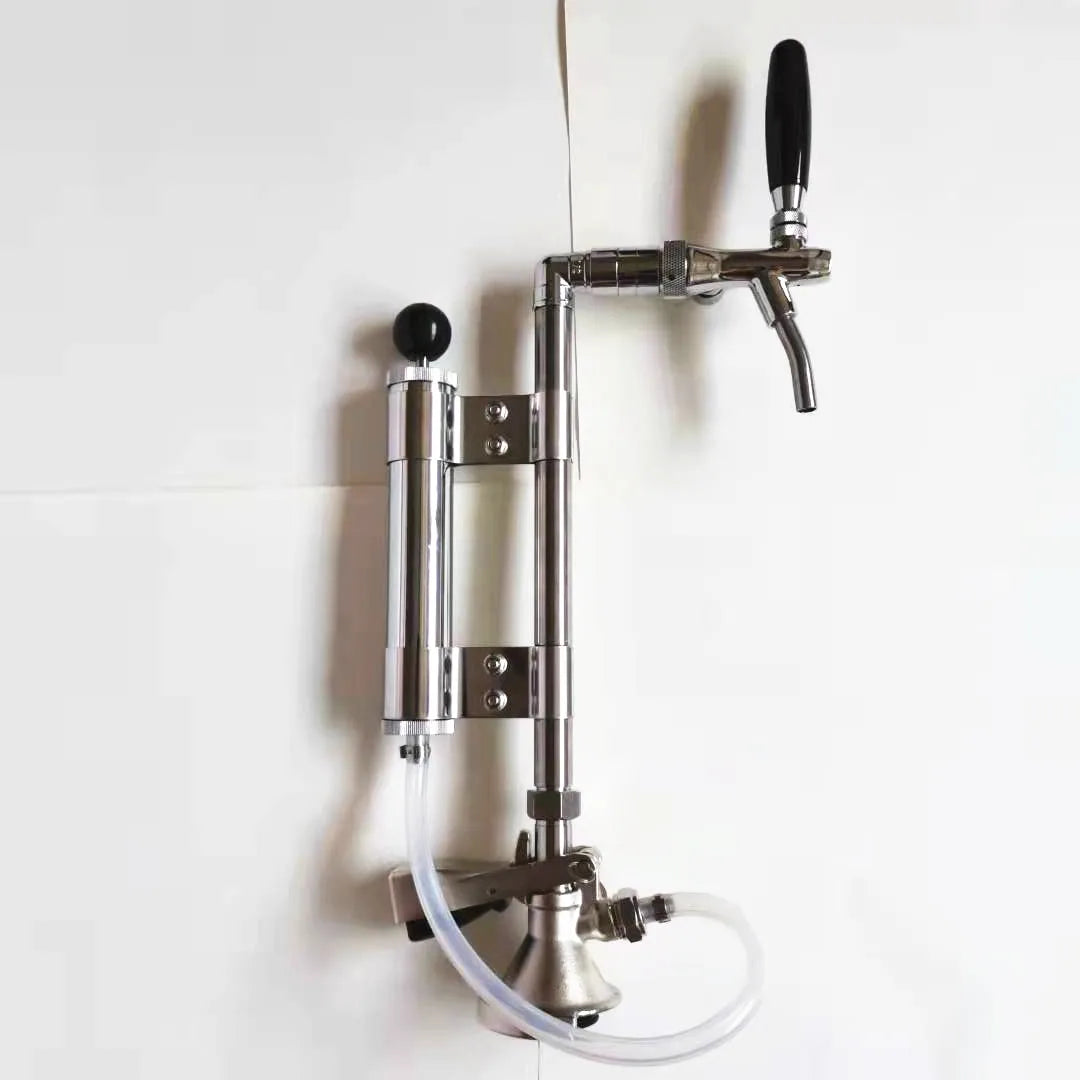 Keg Party Pump a System Beer Keg Tap Party Pump 8 Inch Picnic Pump with Chrome-Plated  Flow Control Beer Faucet & Beer Hose