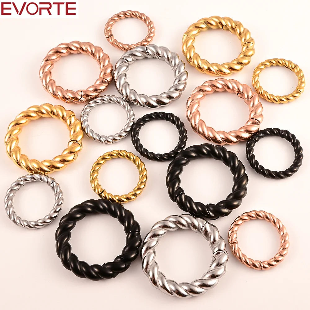 Evorte 10pc New Popular Stainless Steel Flower Plug Tunnel Magnet Ear Weight Gauges Body Jewelry Earring Piercing Expanders