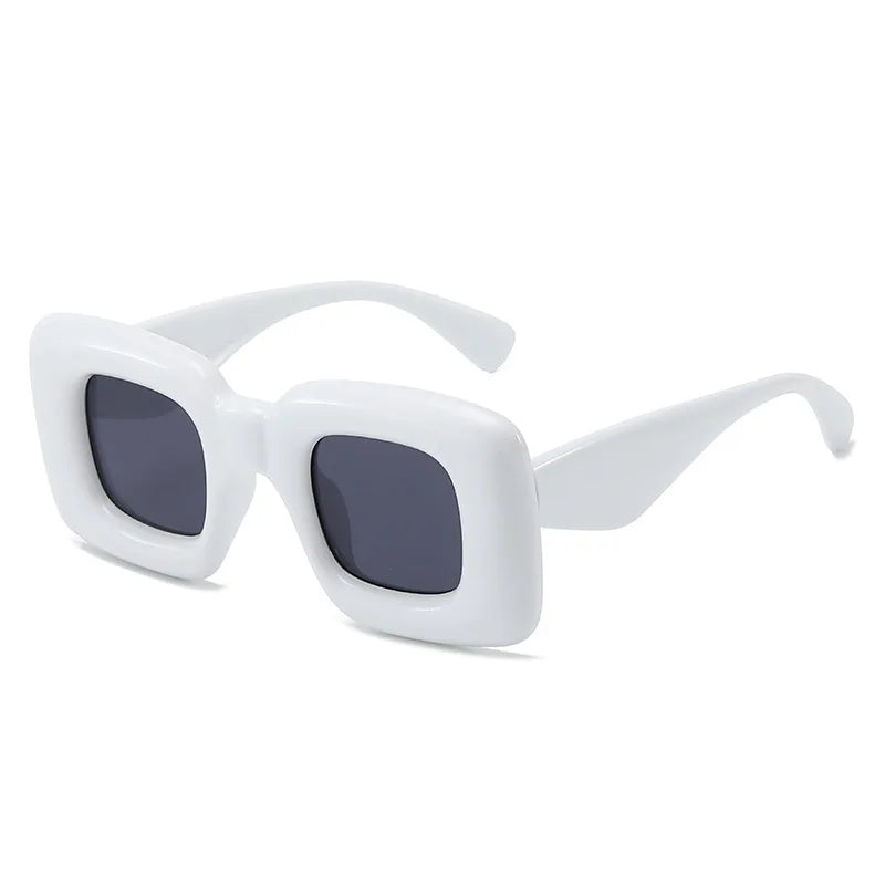 Hot Sale Rectangular UV400 Polarized Sunglasses Red/Blue PC Frame Factory Wholesale Price