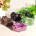 Wholesale Crystal Crafts Natural Amethyst Healing Stones Dinosaur Crystals Skull Carving