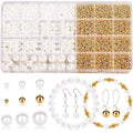 Wholesale Acrylic Imitation Pearl Set for DIY White Round Beads for Bracelets & Necklaces Jewelry Materials