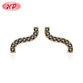 Ladies Fashion Jewelry Wholesale Earrings Women Minimalist Non Tarnish 18k Gold Micro Paved Cubic Zirconia Earrings Stud Earring