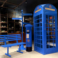 China Factory Supply Iron Metal Phone Box Retro Mailbox Vintage Telephone Booth for Garden Decoration