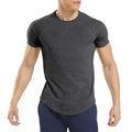 Hot Selling Custom Solid Color Regular Sleeve Quick Dry Breathable Athletic Training Sports Men's 100% Cotton 200g Casual