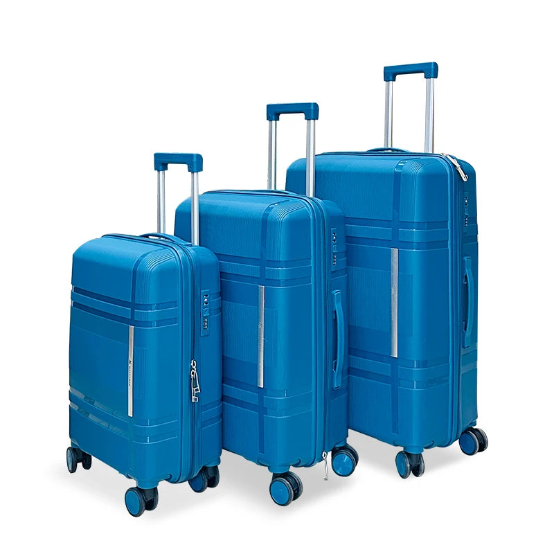 Marksman Fashion Unisex Waterproof PP Luggage Set New Style Spinner Suitcase for Long Distance Trips Wholesale