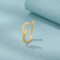 CANNER Star Moon Diamond Nose Cuff Piercing Jewelry Non Tarnish Trendy Nose Rings U Shape