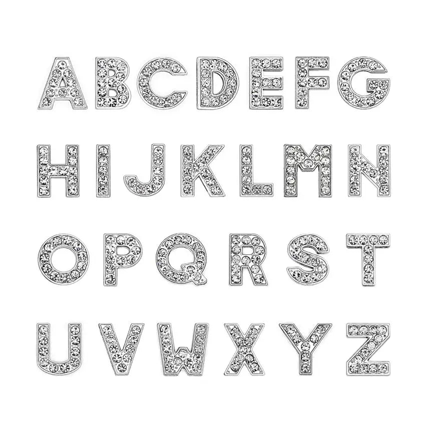 Cheap Low Price Large Qty in Stock 8mm 10mm Bling Diamante Rhinestone Slide Letter Dog Collar
