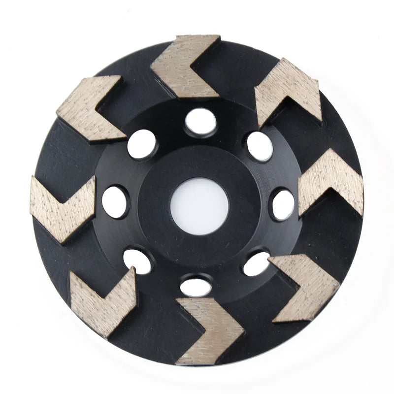 High Frequency With Multiple Arrow Segments Diamond Grinding Tools Concrete Floor Diamond Grinding Cup Wheel
