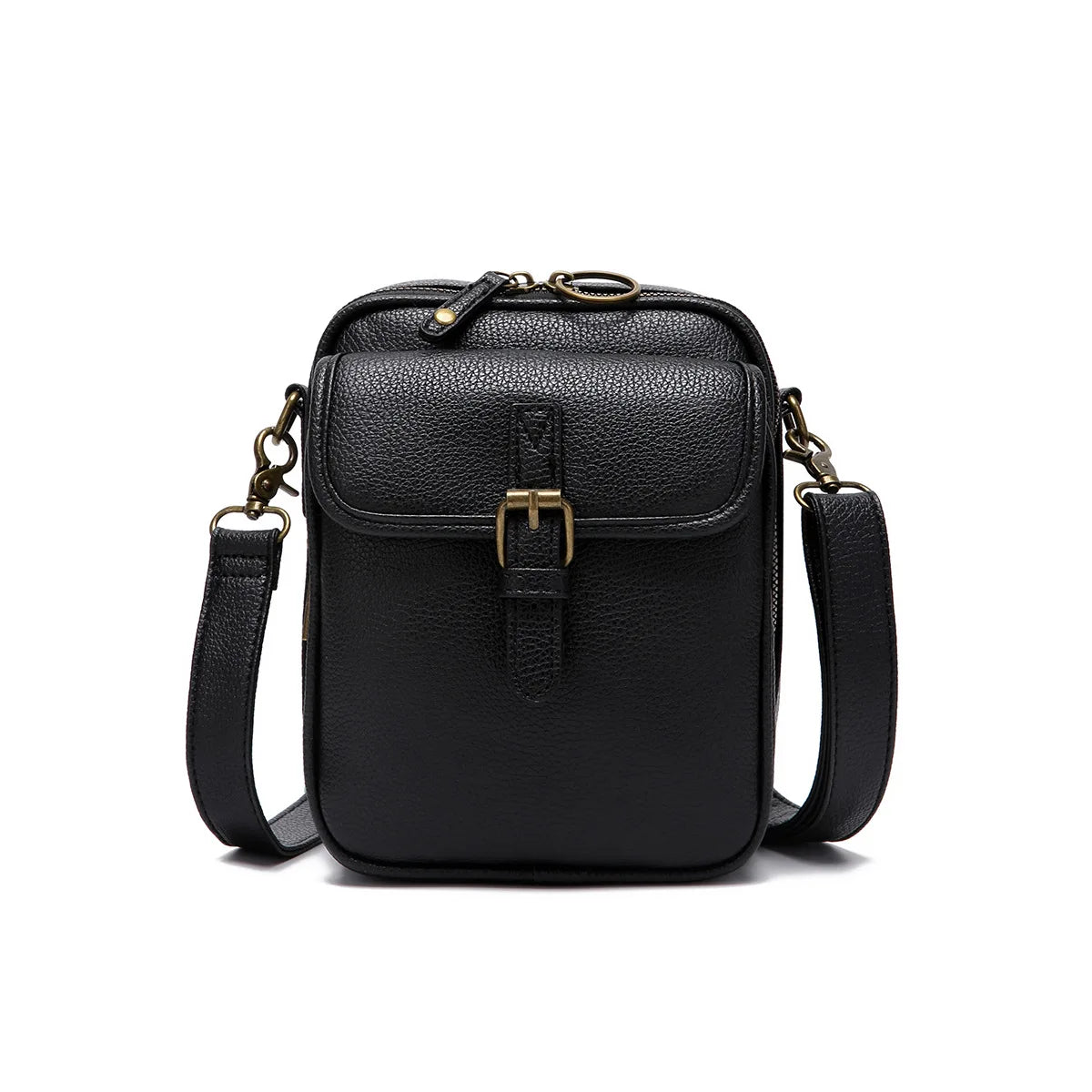 Vintage Design Crossbody PU Leather Shoulder Bag for Women Retro Spring Style Handbags Purses Day Packs for Mobile Phone Sac