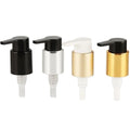 Customized 24-410 White Color Logo Black Silver Coated Cosmetic Plastic Lotion Pump Cap for Shampoo Bottles Bottle Lids Closures