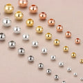 Hot Sale 2mm 3mm 4mm 5mm 6mm 7mm 8mm 9mm 10mm  Sterling Silver Round Beads for Jewelry Making More Colors for Choice