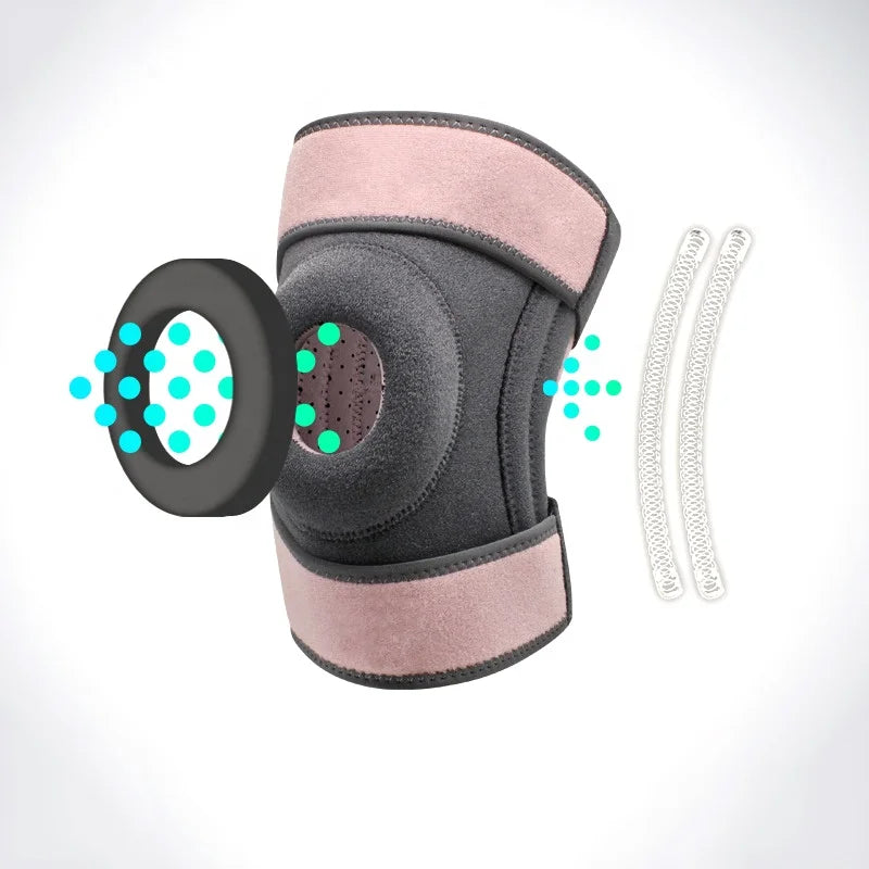 New Arrival Pink Ok Cloth Fabric Light Knee Protector Brace Patella Damping for Running Jumping