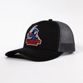 Wholesale Custom Design Mens Classic Cotton Gorras 6 Panel Black Mesh Snap Back Cap Embroidery Logo 112 Trucker Hat