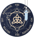 Wood Butterfly Pendulum Board Metaphysical Message Altar Witchcraft Crystal Dowsing Pendulum Necklace Wiccan Altar Supplier Kit