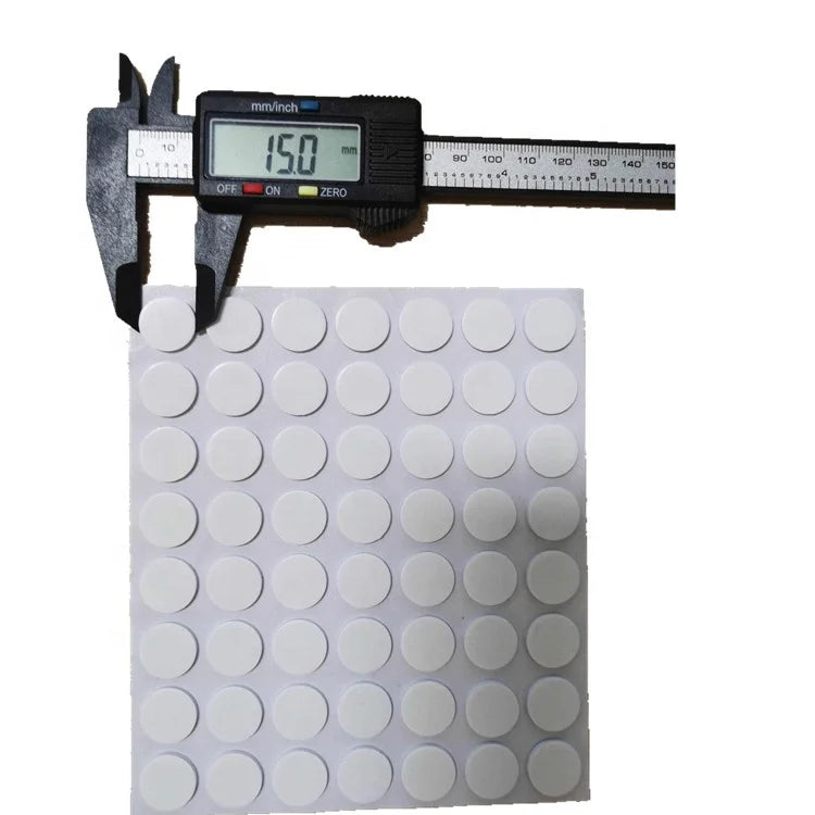 3mm Thick Multifunctional Use 1" Precut Circles Soundproof Double Sided Adhesive Mounting Eva Foam Tape