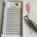 Unique Lashes Korean PBT Short Stem Premade Volume Fans Ultra Dark Black 2D-10D Eyelash
