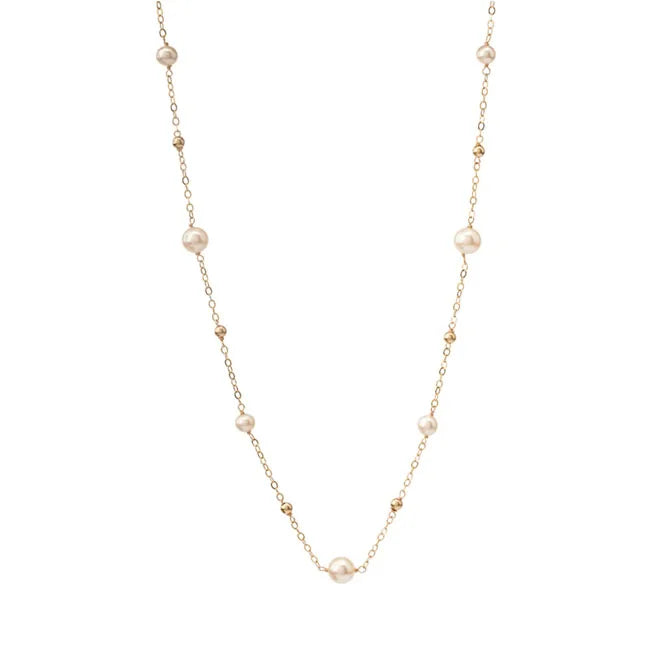 Fashion 14K Gold Filled Pearl Necklace Custom Women Choker Necklace