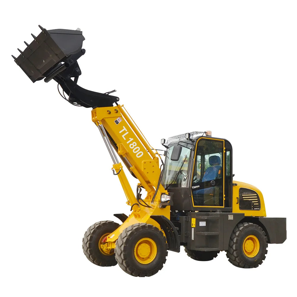 HUAYA New diesel Loader TL1500 1.5 1.8 2.5 3 3.5 Ton Mini Telescopic Wheel Loader Front End diesel Loader With Attaments