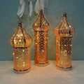 Moroccan Hollow Out  Metal Wind Lamp Candle Light Tea Candle Holder Indoor Outdoor Activities  Weddings White Candlestick
