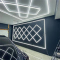 2400x4800mm Hexagon LED Garage Light -110LM/W High Brightness Industrial Lighting for Warehouse Workshop
