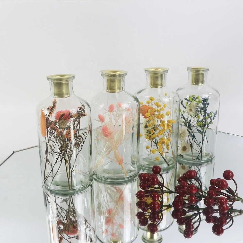 Customization New Items Glass Candle Stick Holders Lanterns Candle Jars