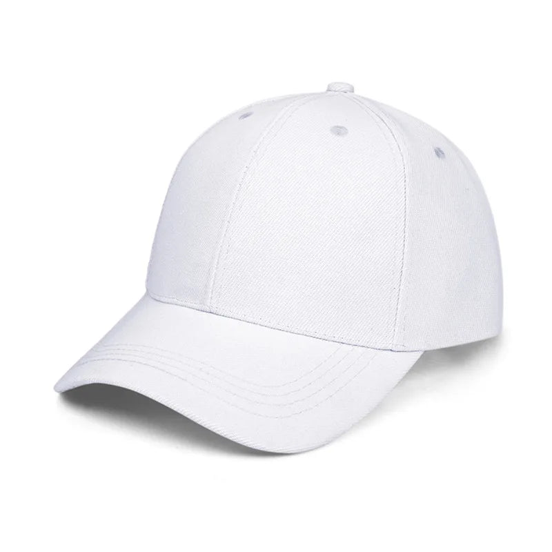 Hot Pure Color Men's&women's 6-panels Baseball Hat Sun Cap Sporty Cap