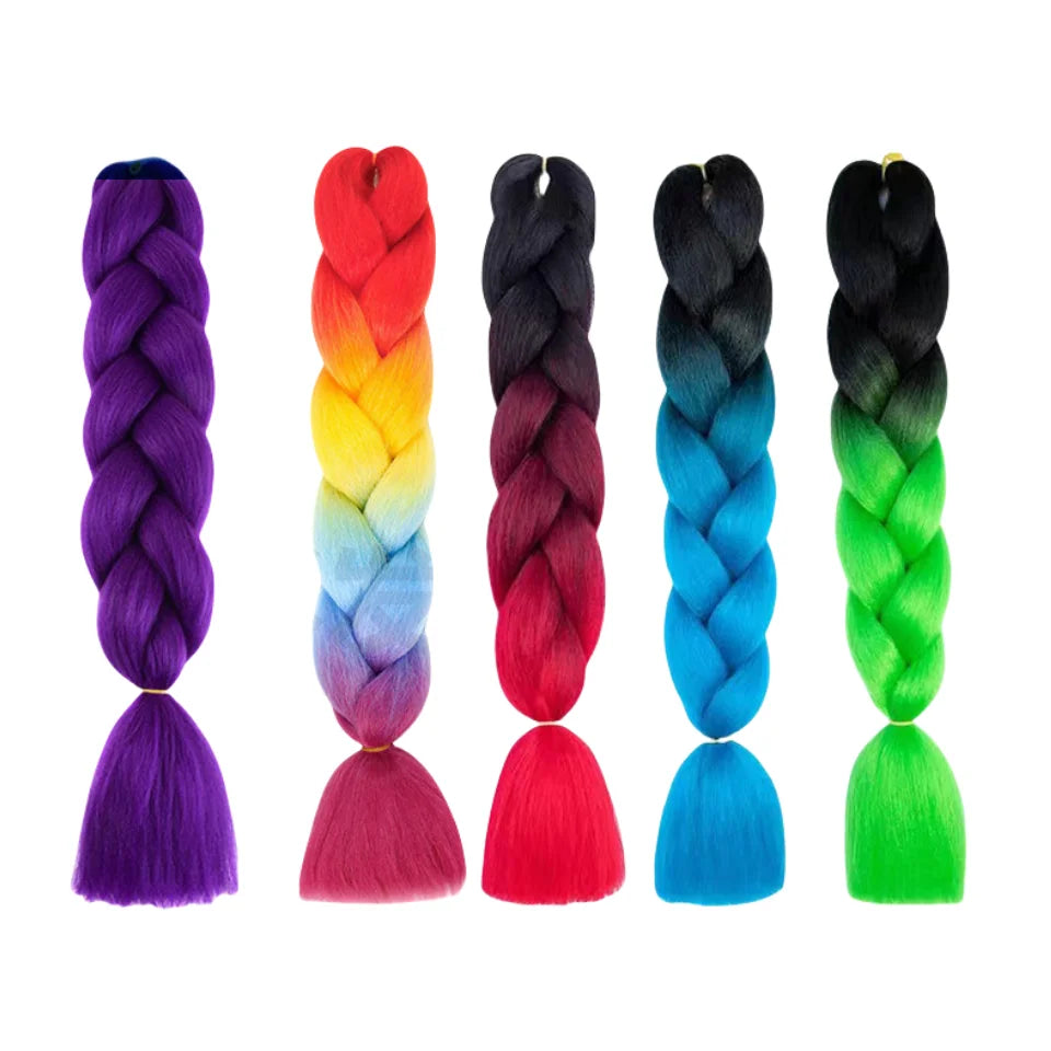 Colorful African Yaki Style Synthetic High Temperature Silk Dreadlocks Brazilian Braided Wigs