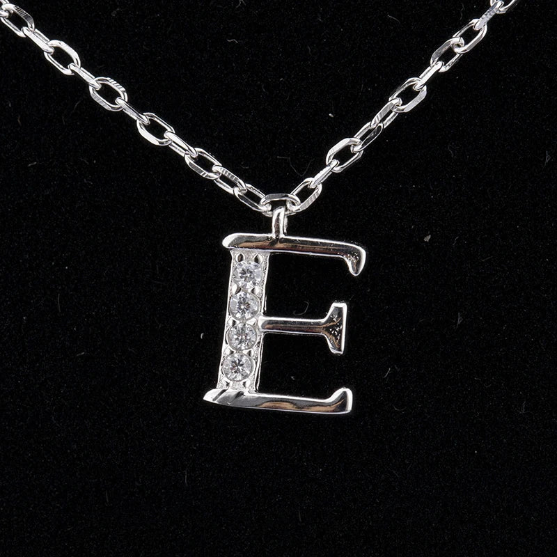 Trending Thin Chain Letter Pendant Necklace Alphabet