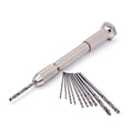 10Set/Bag HSS High Speed Steel Straight Shank Twist Drill Bit Sets Drill Power Tools Aluminium Mini Hand Drill