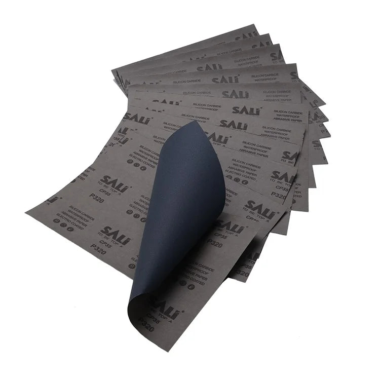 Customizable OEM Waterproof Square 230*280mm 60#-2000# Black Silicon Carbide Sand Paper 3-Year Warranty Various Purposes for