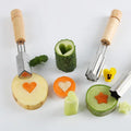 1pcs Stainless Steel DIY Cartoon Cake Cookies Cutters Mold Kitchen Tools for Cutting Fruit & Vegetables for Carrot & Cucumber