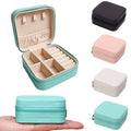 Green Storage Mirror Velvet Travel Jewellery Organizer Storage Jewelry Box Porta Joias Pequeno for Small Business