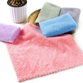 Hot Selling Household Cleaning Towel Absorbent Dishcloth Kitchen Rag Dish Towel Custom Colorful Microfiber Cleaning Cloths