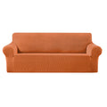 Solid Color Thick Fleece Stretch Fabric Three-Seat Sofa Slipcovers Fitted Living Room Sofa Covers