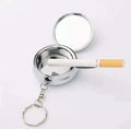 Qualisub Personalized Sublimation Ashtray Keychain Blanks Portable Mini Outdoor Ashtray Sublimation Blanks Ashtray Keychain