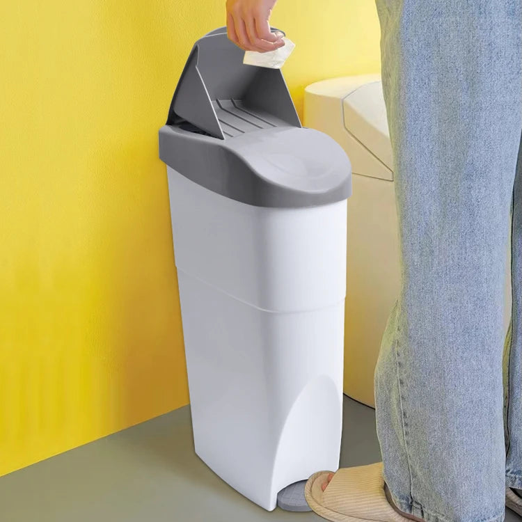 Lady's Bathroom Pedal Sanitary Can Diaper Disposal Bin with Durable Recycling Feature Hygiene Bins for Toilet Waste Collection