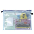 B5 B4 A3 A4 A5 A6 PVC Mesh Clear Organizer Case Document Zipper Envelope Pouch File Folder Bags for School Office Filing