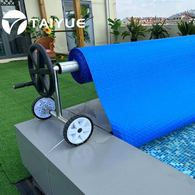 Solar Pool Cover with Eyelets Bubble Cover UV protection for Frame or Inflatable Pool Hot Tub Keep the Water Warm