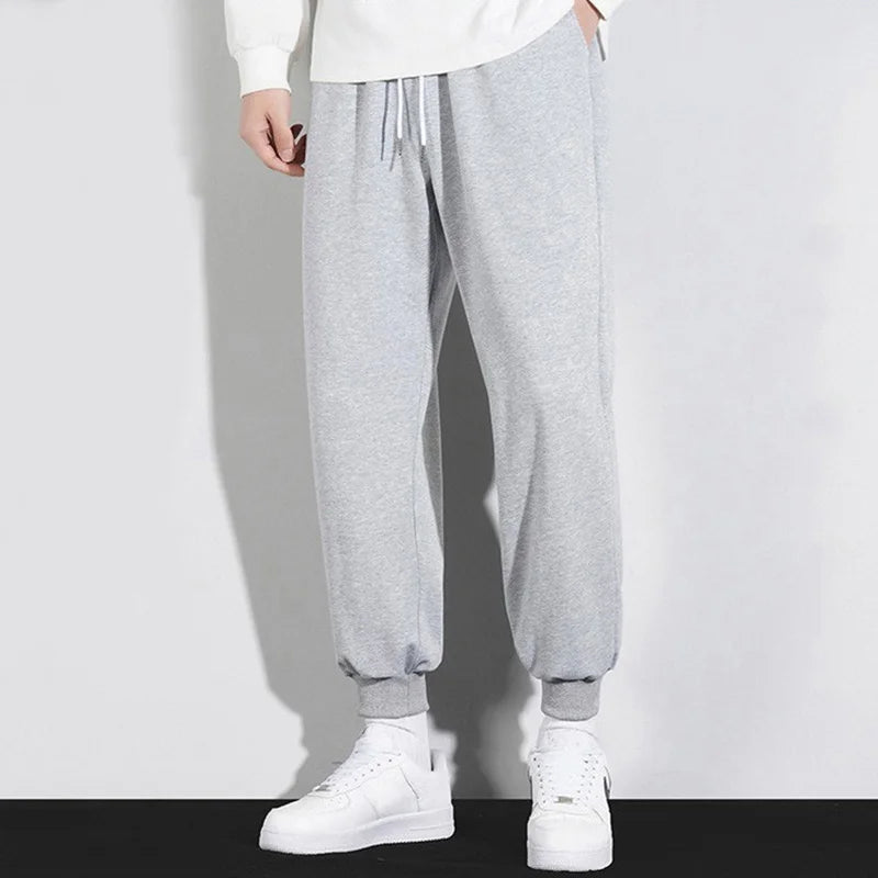 High Quality Casual Pants Wholesale Blank Streetwear Stacked Cotton Joggers Custom Logo Men Jogger Sweatpants Unisex