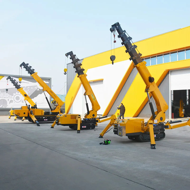 New Arrival 10 Ton 360 Rotating Spider Crane for Large Factory and Logistics Park Use